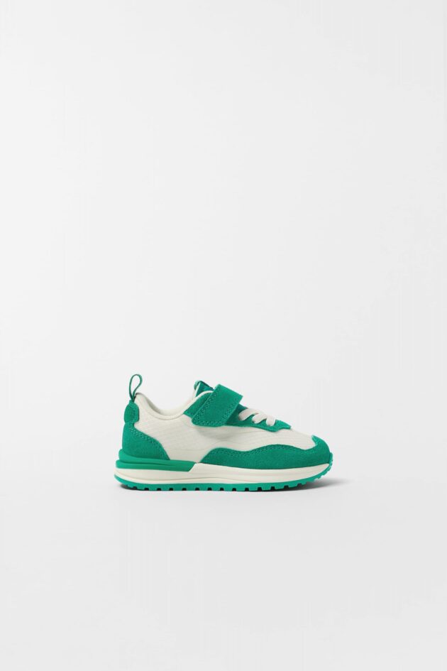 Contrast Green Sneakers